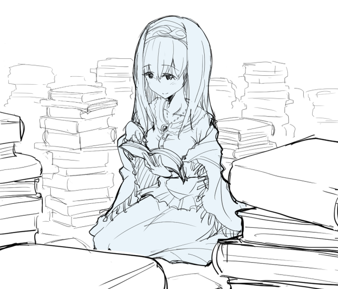 鷺沢さん落書き
やっぱ文学少女は良い 