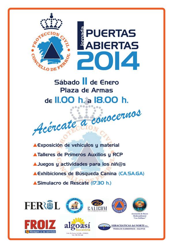 JORNADA DE PUERTAS ABIERTAS #ferrol #proteccioncivil #puertasabiertas