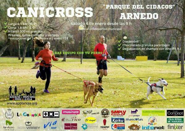 La <a href="/APPLaRioja/">APP La Rioja</a> organiza para el 4 de enero un #CaniCrossArnedo Más información en: bit.ly/CanicrossArnedo