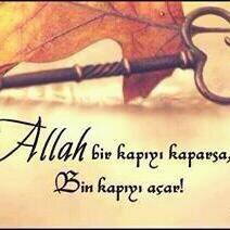 Ne kapılar açtın Allah'ım.... Bir daha nankörlük etmeme izin verme Allah'ım...