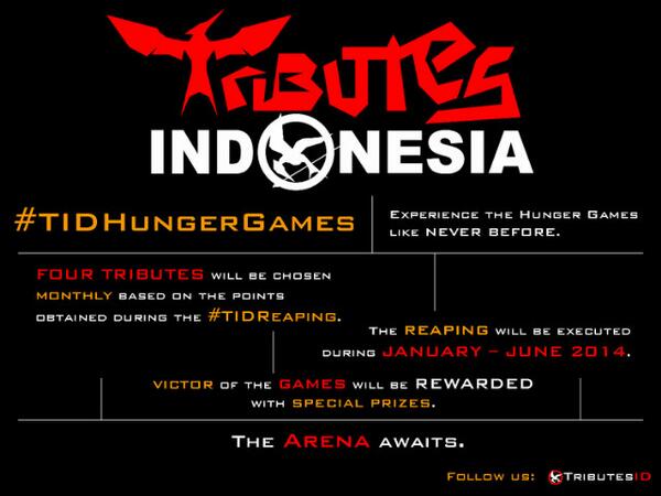 IndoHungerGames's tweet image. Tributes! &amp;gt; “@TributesID: @.IndoHungerGames bantu promoin ya, kita lagi bikin #TIDReaping untuk #TIDHungerGames :) http://t.co/zY7YWU6krQ&quot;