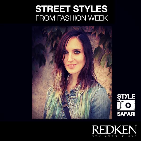 Redken5thAve's tweet photo. Redken spotted this blue ombre hairstyle at Milan Fashion Week! Would you ever try such a fearless hue? #StyleSafari http://t.co/yimQCxEPxP