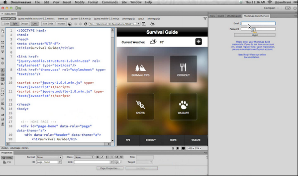 dreamweaver's tweet photo. Our most popular #AdobeTechLive: Building Mobile Apps Using #Dreamweaver CC w/ @PaulTrani. http://t.co/Px6EVbEQzE http://t.co/3z1PAZKRWU
