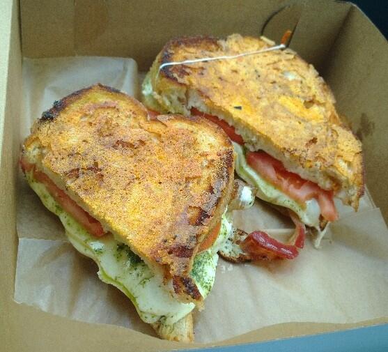 *Amazing* <a href="/chewchewfoodco/">Chew Chew Food Truck</a> grilled cheese sammich in Jacksonville. They vend five days a week.