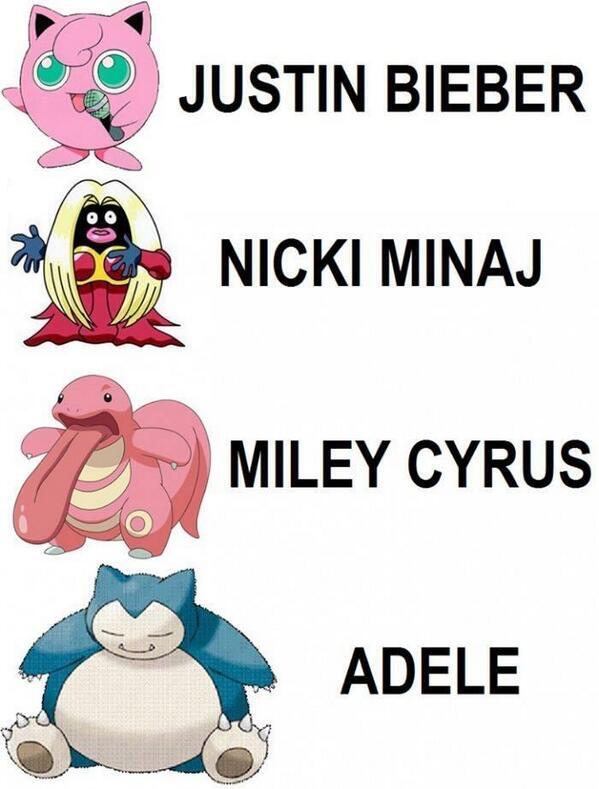 iComedyFact's tweet image. Famous celebrities in Pokemon