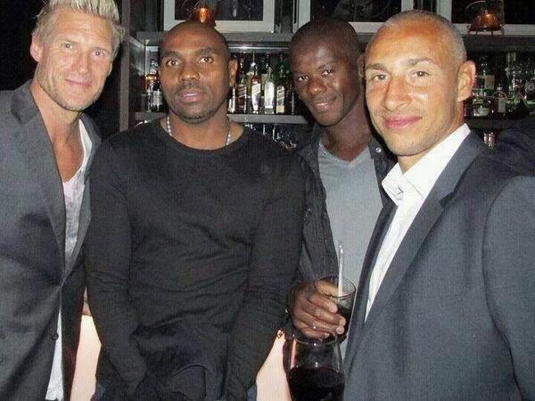 niallmchugh's tweet photo. Such a great photo full of legends. Wouldn't wanna mess with these 4 on a night out! #celticfc #celticfamily http://t.co/evuEOZxNV0