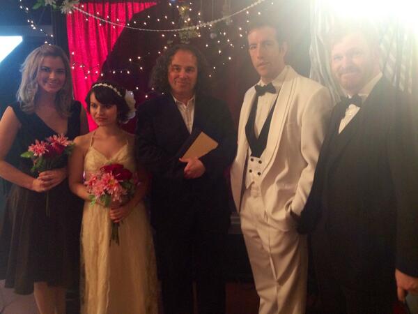 Just got married! 

...in a Nick Acosta commercial shoot.