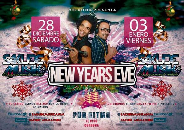 Sabado 28 y viernes 3 sakude music te lo vas a perder!!!!