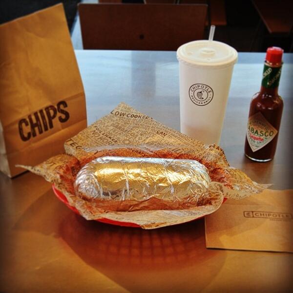 ChipotleTweets's tweet photo. We're back. How 'bout a burrito? - Joe   http://t.co/tzsY3Q7FX1