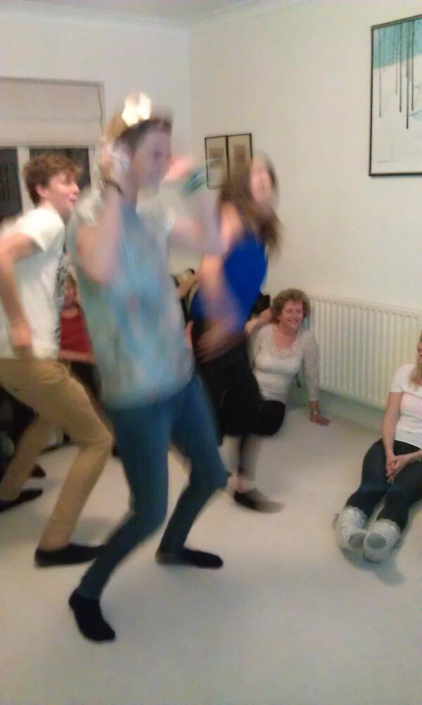 pugh_jm's tweet photo. @Harry_Moore_ nice moves, didn't know you were a #justdance pro. #thingsineverthoughtidsee http://t.co/sguJxWXb33