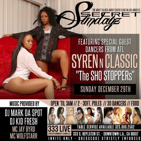 The_RealClassic's tweet photo. Sunday Dec.29th myself &amp; @TheShoStoppers aka @TheShoStoppers will be performing live @SecretSundayzLA  in Los Angeles http://t.co/MB4sQtJQgu