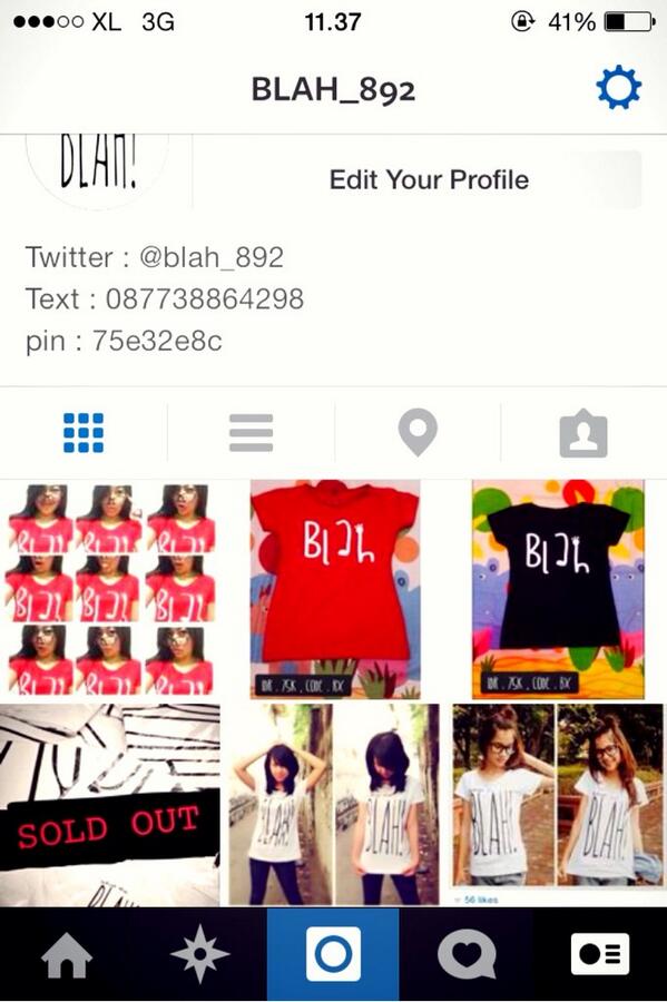 Instagram blah_892 ! Yok follow !!
