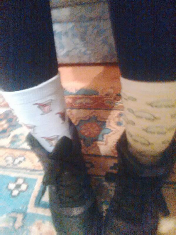 Grab_A_Gribben's tweet photo. 'I forgot to tuck my socks in' @DairyMen3 http://t.co/t6ejVEuFbv