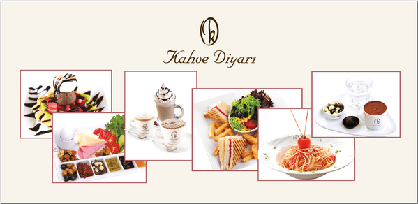 Günün her saatinde kendinizi ödüllendireceğiniz lezzetler Kahve Diyarı'nda sizleri bekliyor.