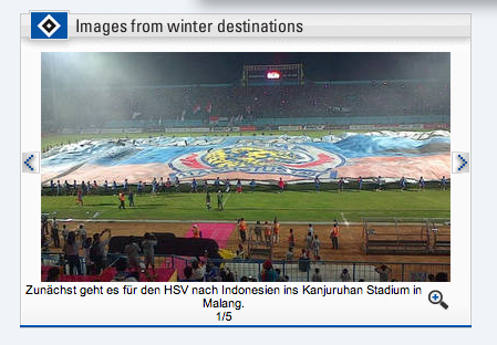 AremaFC's tweet photo. #oneFlagonePride Aremania di website Hamburger SV http://t.co/OyWpz01MBt http://t.co/J5mzZQhCXV