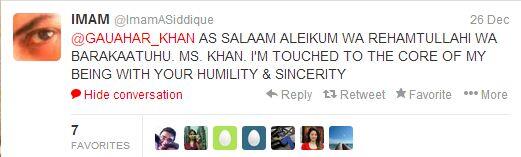 AmazingPreetika's tweet photo. .@ImamASiddique, the runner up of #BB6 is touched by @GAUAHAR_KHAN's humility &amp; sincerity! Thank you Imam! #BB7 http://t.co/W3rd1Syfze