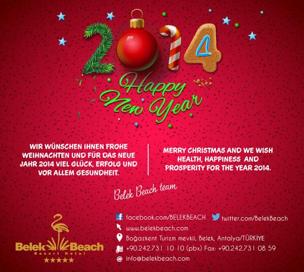 BelekBeach's tweet photo. MERRY CHRISTMAS AND WE WISH  HEALTH, HAPPINESS AND  PROSPERITY FOR THE YEAR 2014. http://t.co/acb6Wfdz7S