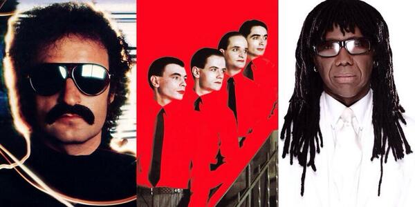 Moogfest's tweet image. This is how a movement started. #Kraftwerk #NileRodgers #Moroder ... Moogfest.com/music