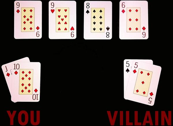 PokerStars's tweet photo. Can you guess how many outs YOU have in this spot? #FridayGiveaway 1/2 http://t.co/KapkBkFn9f