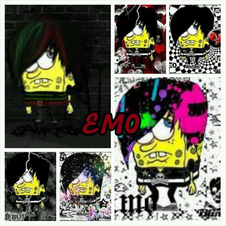 SpongeBob Emo  Emo cartoons, Emo, Blingee emo