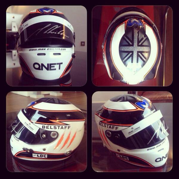 #win this signed <a href="/maxchilton/">M A X  Chilton</a> mini replica helmet! #RT for your chance to win! Good luck! #F1 #prize #offer #winner