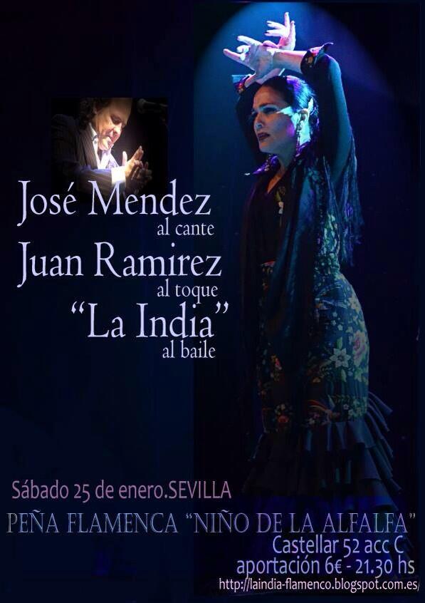 LaIndiaFlamenca's tweet photo. @LuisaMariaMedin empezar el 2014  acompañada por José Mendez al cante. Peña Niño de la Alfalfa.Sevilla. Gracias RT http://t.co/exs6DKrK09