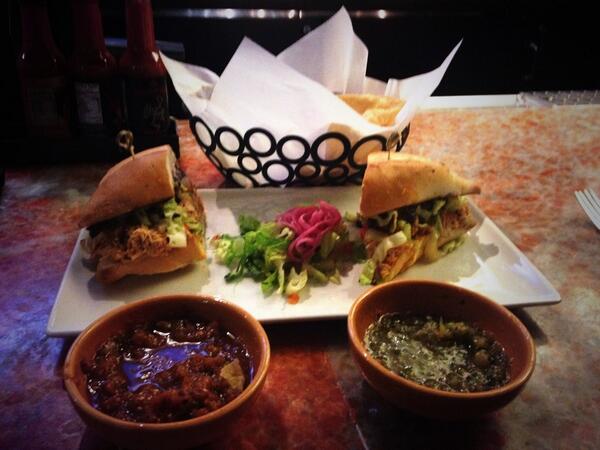 LuxorLV's tweet photo. Great lunch specials @tacosandtequila, try the Chicken Torta.#deLUXious http://t.co/y2DGPQuRvP