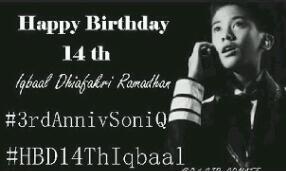 ifaaaaa_aa's tweet photo. Happy B'day pangeran nya soniq @iqbaale semoga makin sukses &amp; Wyatb :* love you #HBD14ThIqbaal ##3rdAnnivSoniQ http://t.co/xtQ7KZoGLP