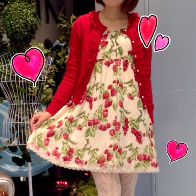 メカニカル MILK♡チェリーガーデンdress - ミニワンピース