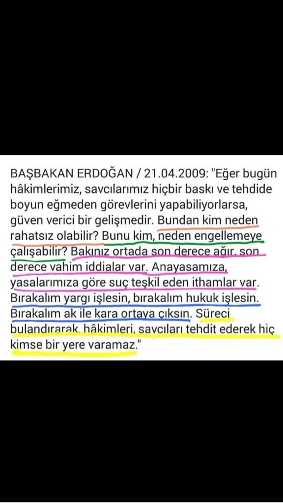 Nereden nereye! Dün savcıları, hakimleri tehdit etmeyin, bırakın çalışsın diyen Erdoğan, bugün tehdit ediyor.