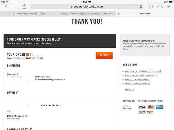 93xpALoy's tweet photo. Salute @SneakerHomme came through the clutch!! Another mystery item is on its way!!

#bred1s 
#mRLVudabest http://t.co/cbHnu1P54E