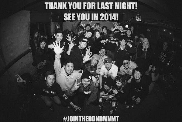 DDNDMVMT's tweet photo. THANK U FOR LAST NIGHT!
SEE U IN 2014!

#JOINTHEDDNDMVMT http://t.co/RU2aY6zXiy