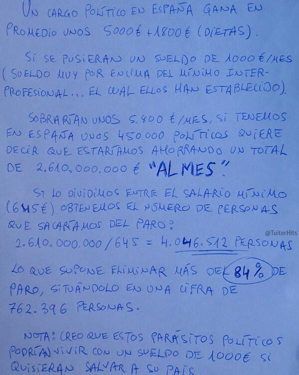 TuiterHits's tweet photo. Aquí estoy, echando cuentas sobre cómo bajar el paro... http://t.co/hoDYEE3uz6