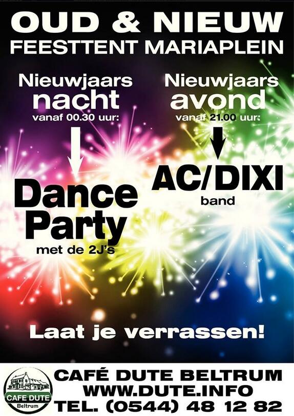 ACDixi's tweet photo. Nieuwjaarsdag spelen wij in het gezellige Beltrum! +/- 21:00 in de feesttent op het Mariaplein. Meer info: @CafeDute http://t.co/aemOSgGTWv