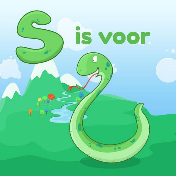 LearnyApp's tweet image. Slang neemt de S voor zijn rekening #learnyapp #alfabet #slang