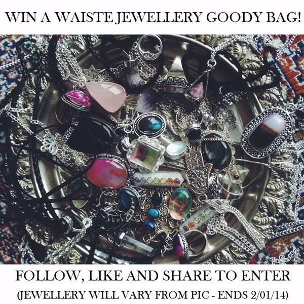 Competition Time! Follow us and retweet this image to win some of our Waiste jewels! (Will vary from pic)