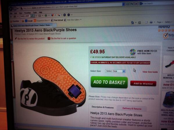 ZoeJoyce's tweet image. I want an adult pair of Heelys so bad. #neverhadthem #deprivedchildhood