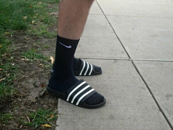 boys wearing nike socks