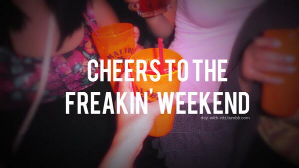 _HouseLover_'s tweet photo. #cheers to the freakin' #weekend #EDM #party http://t.co/yZuzShKOnj