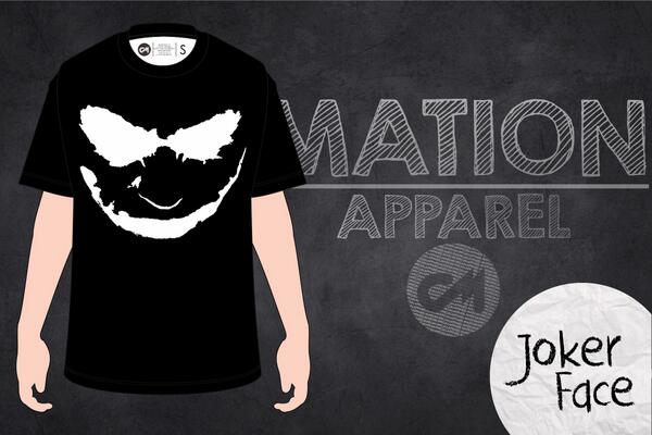 "Joker Face" black by #mation IDR 90k text us for order