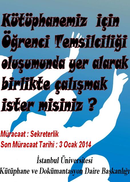 Kütüphanemiz İçin Öğrenci Temsilciliği Oluşumu