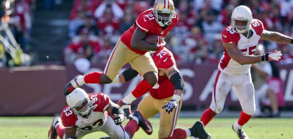 49ers's tweet image. With 47 rushing yards Frank Gore becomes 29th player in @nfl history to reach 10k rush yards. 49rs.me/1cd0vMX