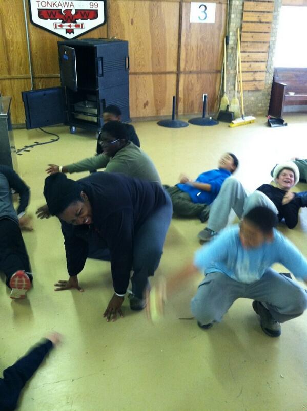 troop140's tweet photo. Lunchtime cha cha! http://t.co/zocp04jVwP