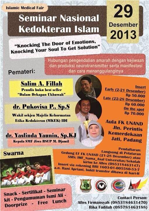 Dentis_GIC's tweet photo. "@fskifkunand: Jgn lewatkan event Nasional yg satu ini. Bsk 29 Des '13, 8 a.m, di Aula FK Unand, Jati http://t.co/umiP4QRLLB"