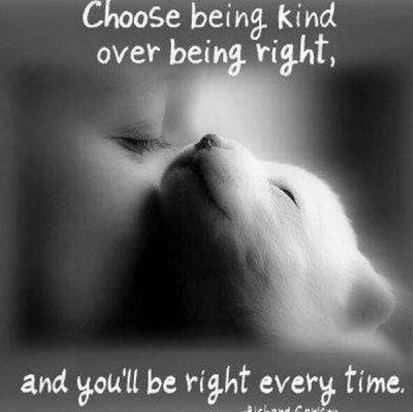 Vegan_Elu's tweet photo. Choose being kind & you will always be right! #goVegan #animalRights #noAnimalAbuse #mercy4animals #ShutTaijiDown http://t.co/OD4bHnv1WY