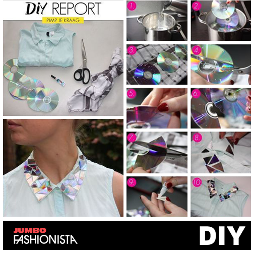 ModaJumbo's tweet photo. Coco Chanel dijo: "la moda está en todos lados", así que en unos viejos CD´s también #DIY http://t.co/f1nMmMuuLx