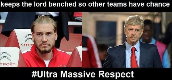 LordNBendtner's tweet photo. #Respect http://t.co/U22b77mqmE