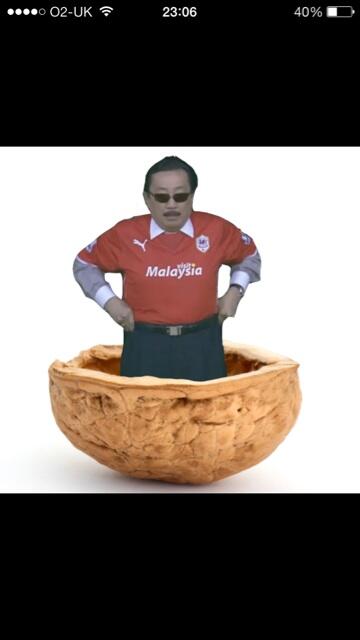 robboma24's tweet photo. Vincent Tan in a nutshell #Cardiff http://t.co/6O9gJWWPPi