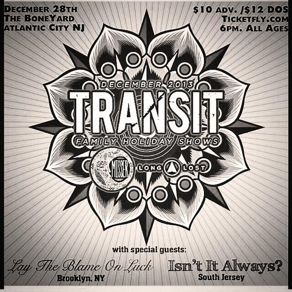 Tonight at <a href="/BoneYardAC/">Just another guy</a> with <a href="/Transitma/">TRANSIT</a> <a href="/LongLostMusic/">Long Lost</a> <a href="/missermusic/">MISSER</a> <a href="/IsntitalwaysNJ/">Isn't It Always?</a>, party rhymes with party.