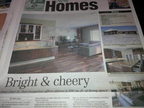 JohnathanFahr's tweet image. @WinnipegNews Prairie Ridge Show Home is looking good in #EastStPaul built by 21st Century Builders call @mdpenner
